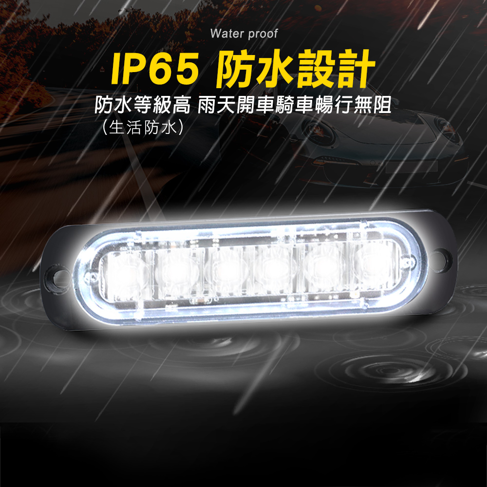 Water proofIP65 防水設計防水等級高 雨天開車騎車暢行無阻(生活防水)